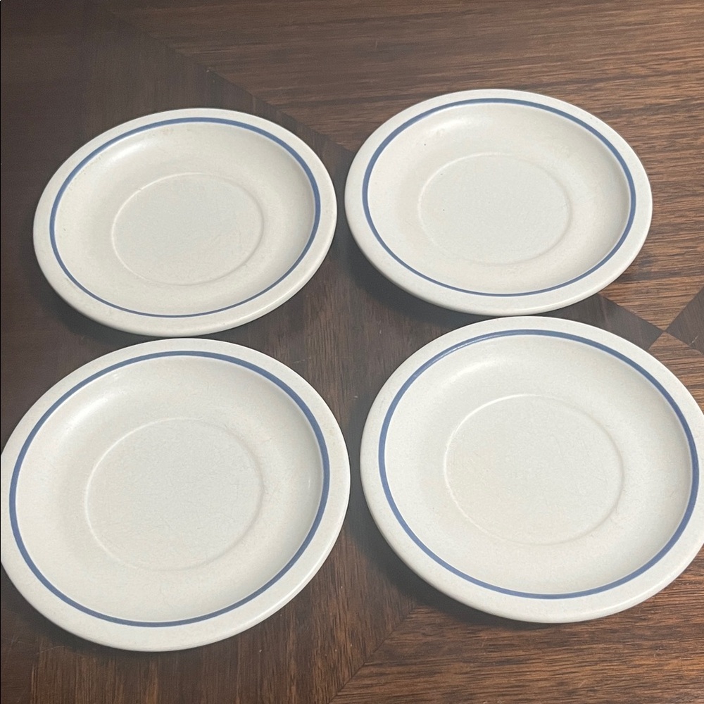 PFALTZGRAFF SAUCER PLATES YORKTOWNE BLUE YORKTOWN
